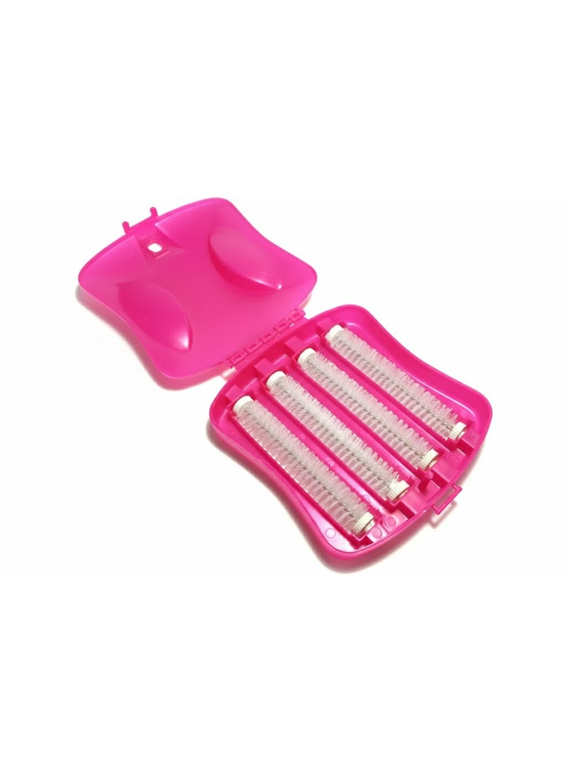 Standard Handheld Carpet Roller Brush with 4 Rollers, Portable Crumb Sweeper and Dust Collector, Manual Table and Rug Cleaning Brush for Sofas, Carpets, and Car Upholstery - Image 4